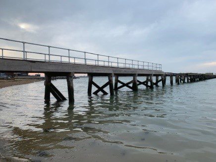 Shotley Pier – Parapet Installation