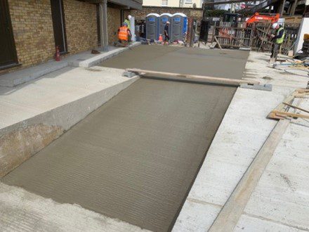 Concrete Base Slab and Yard Improvements, Leigh on Sea